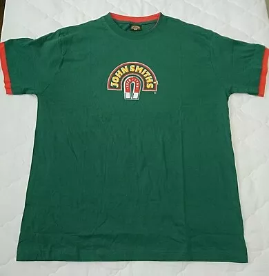Buy JOHN SMITHS Vintage T Shirt Beer 90s Deadstock Green Graphic  X Large Rare BNWOT • 7.50£