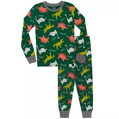 Buy Jurassic Dinosaur Pyjamas 18 24 Months 2 3 4 5 6 7 8 9 Years Nightwear PJs Green • 15.99£