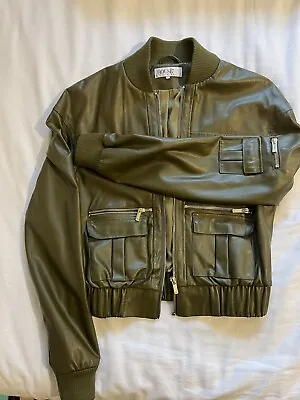 Buy Green Leather Jacket Women  • 25£