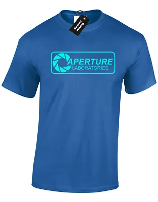 Buy Aperture Laboratories Mens T-shirt Gaming Gamer Portal Fan Gift Top • 8.99£