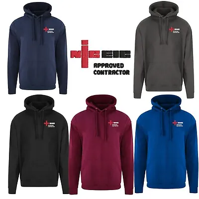 Buy NICEIC Approved Contractor Hoodie Embroidered Personalised Workwear Top Custom • 24£