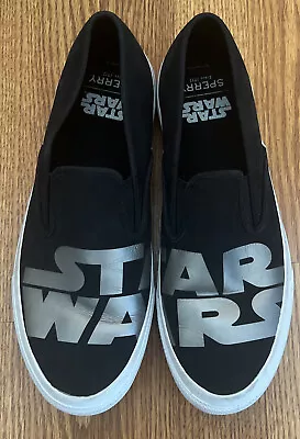 Buy Darth Vader Black & Silver Star Wars Sperry Slip On Shoes 11 Medium • 9.44£