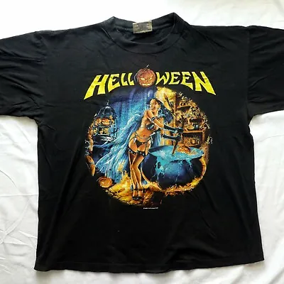Buy Vintage HELLOWEEN Better Than Raw WORLD Tour 1998 T-SHIRT XL-Size SHIPS From USA • 47.80£