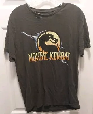 Buy Mortal-Kombat Retro Fighting-Game Dragon Shirt Womens Medium Black • 6.31£