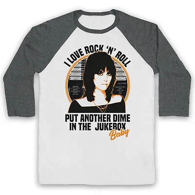 Buy Joan Jett I Love Rock N Roll Another Dime Jukebox Baby 3/4 Sleeve Baseball Tee • 23.99£