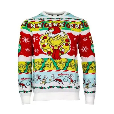 Buy Official Grinch Christmas Jumper - Xmas Ugly Sweater Movies Film • 42.99£