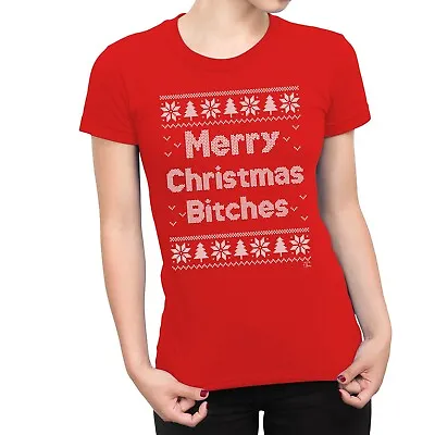 Buy 1Tee Womens Merry Christmas Bitches T-Shirt • 7.99£