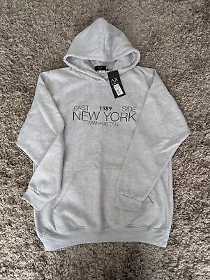 Buy Bnwt Ladies New Look Grey Hoodie Uk Size  M/L Grey • 11.99£