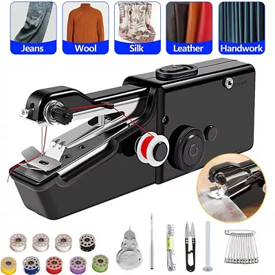 Buy Mini Handheld Cordless Sewing Machine Hand Held Thread Stitch Clothes Portable • 10.90£