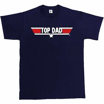 Buy Top Dad Fathers Day Birthday Gift Top Gun Present Christmas Mens T-Shirt • 7.99£