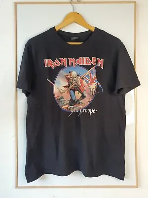 Buy Iron Maiden Shirt Men SIZE M Medium Black The Trooper Classic Rock Band Metal • 15.13£