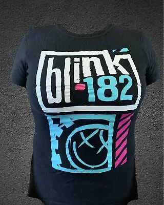 Buy Blink 182 Band Shirt Ladies Sz Medium Licensed Merch Pop Punk Travis Barker • 18.94£