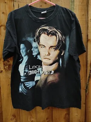 Buy Leo DiCaprio Titanic T Shirt Bootleg*VINTAGE* 90's • 49.95£