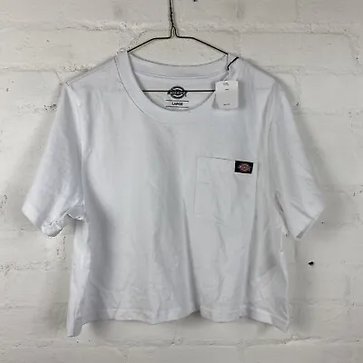 Buy DICKIES Ellenwood Womens White T-Shirt LARGE RRP£25 • 15£