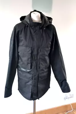 Buy Bellfield Projex Mens Hooded Jacket Black Military Style Winter Multi Pockets S • 16.99£