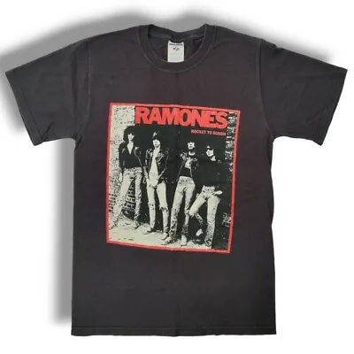 Buy RARE Ramones Rocket To Russia Vintage 1990s T-Shirt Small Backprint Track List • 36£