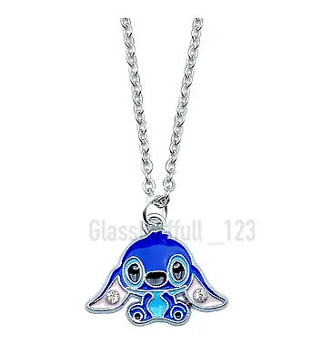 Buy Lilo & And Stitch Necklace Pendant Charm Jewellery  Chain Christmas Xmas Girls • 3.99£