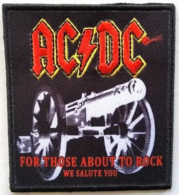 Buy AC/DC For Those About To Rock Patch- Cloth Sew On, Official Licensed Merch • 7.97£