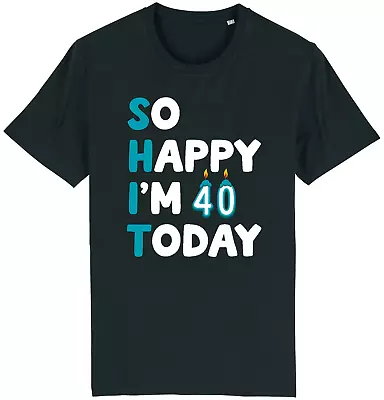 Buy 40th Birthday Funny T-Shirt 40 Year Old Sarcastic Comedy Unisex Gift Present • 9.95£