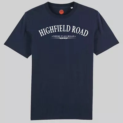 Buy Highfield Road Navy Organic Cotton T-shirt For Fans Of Coventry City Gift • 19.99£