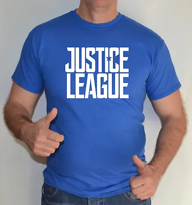 Buy Justice League T-Shirt,Batman,Superman,Wonder Women,Flash, Logo DC Comics  • 14.99£
