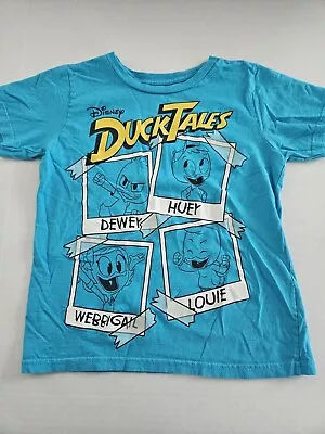 Buy Disney Duck Tales Shirt Short Sleeve Crew Neck Disney Tee Youth S (5-6) • 15.79£