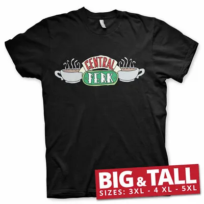 Buy Officially Licensed Friends - Central Perk BIG & TALL 3XL,4XL,5XL Men's T-Shirt • 22.98£