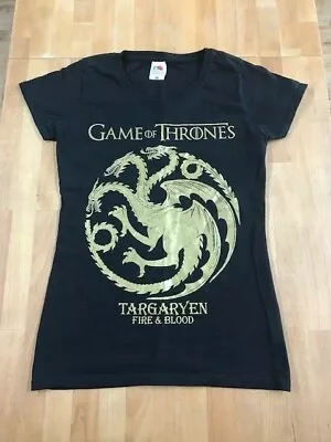 Buy Game Of Thrones T-shirt. House Targaryen. XS Ladies - FREE P&P • 3.99£