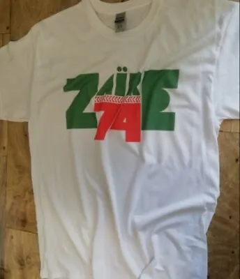 Buy Zaire 74 T Shirt African Music Festival Soul Boxing Ali Foreman James Brown W100 • 13.45£