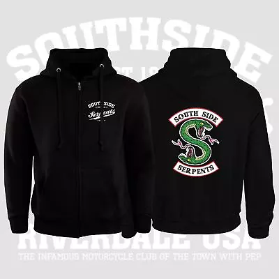 Buy Adults Southside Serpents Riverdale TV Zip Up Hoodie Mens Ladies Zipper Jacket • 17.95£