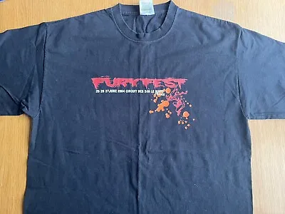 Buy Fury Fest 2004 T-Shirt (L) Hellfest Slipknot Fear Factory Soulfly Derek Hess • 29.99£