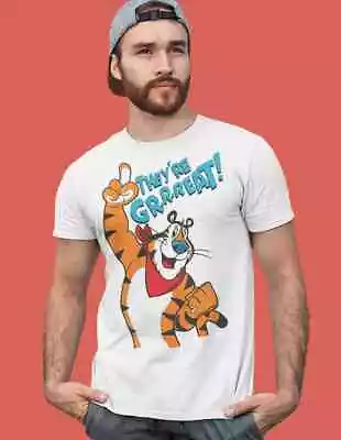 Buy RETRO TEES Men's Tony Tiger T Shirt XS S M L XL XXL Fun Cartoon Gift Great Top • 17.99£