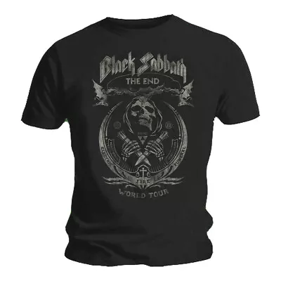 Buy Official Black Sabbath T Shirt The End Mushroom Black Classic Rock Metal Band • 14.94£