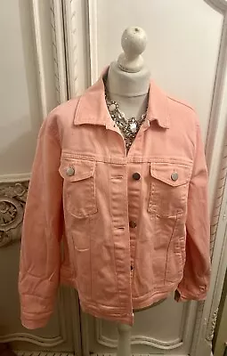 Buy Very Pink Denim Jean Jacket Size 18-20 Comes Up Small S More 18 • 9.99£