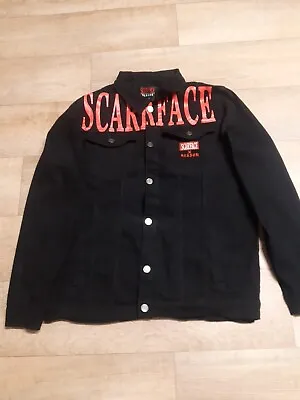 Buy Scarface Reason Jeans Jacket Black Size 2XL • 49£