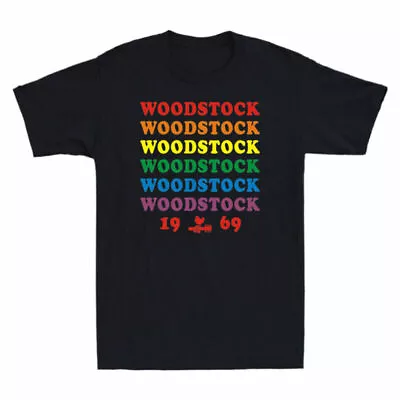 Buy Love Men's Vintage Music Festival Peace T-Shirt Woodstock ART 1969 • 12.98£