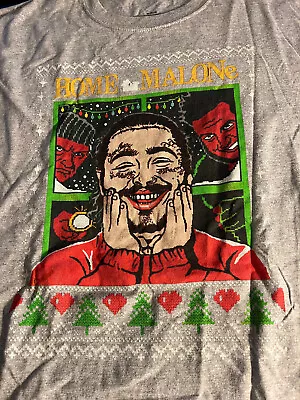 Buy Post Malone Christmas Sweater Design T Shirt Med Great Shape Rap Hip Hop NM • 9.45£