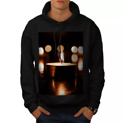 Buy Wellcoda Candle Light Calm Mens Hoodie, Romantic Casual Hooded Sweatshirt • 25.99£
