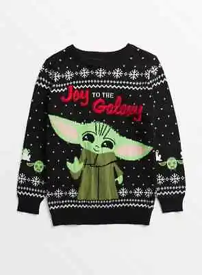 Buy TU Star Wars Grogu Baby Yoda Christmas Jumper Joy To The Galaxy Slogan • 14£