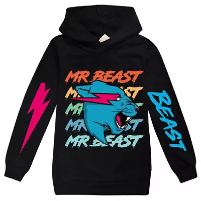 Buy Beast Animals Kids Boys Girls Hoodie Hooded Sweatshirt Long Sleeve Pullover Tops • 13.22£
