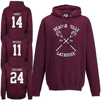 Buy Beacon Hills Lacrosse Hoodie - Teen Wolf Stilinski Lahey McCall Unisex Hoody Top • 27.40£