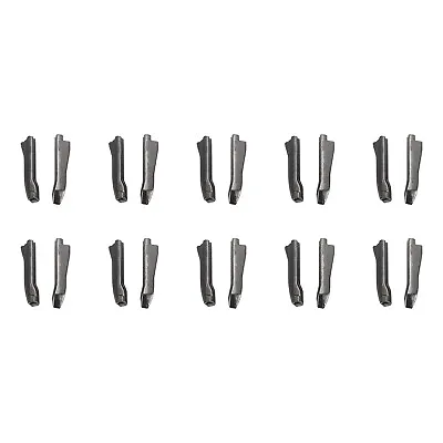 Buy 10 Sets Double Open Zipper Repair Latch Kits, #5 For Jacket Coat, Metallic Black • 4.81£