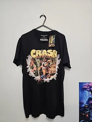 Buy Crash Bandicoot Slim Fit Medium Black T-shirt *Brand New* • 25£