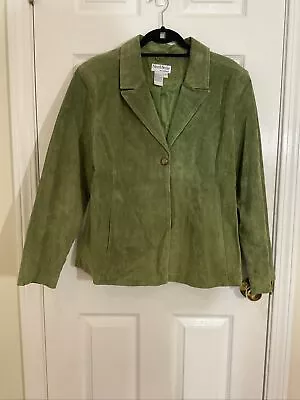 Buy North Style Women's Green Leather Jacket Size XL • 28.35£