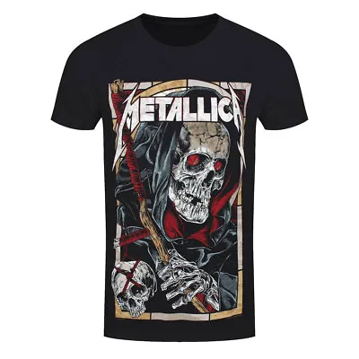 Buy Metallica T-Shirt Death Reaper Rock Band New Black Official • 15.95£