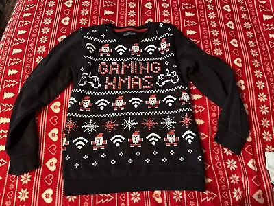 Buy Boys Gamer Christmas Jumper Age 11 Worn Once  • 2.99£