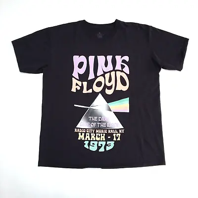 Buy PINK FLOYD Men's Dark Side Of The Moon Short Sleeve T-Shirt XL Black OFFICIAL • 17.99£
