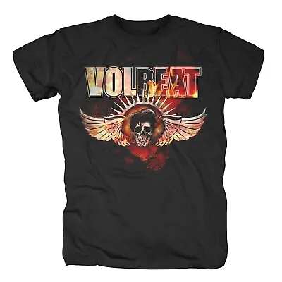 Buy Volbeat Burning Skullwing T-Shirt Gr.M HammerFall Powerwolf Hellyeah Lordi • 25.80£