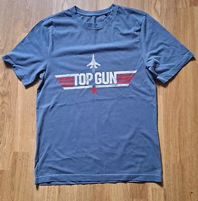 Buy Top Gun T Shirt Size M Blue • 8.25£
