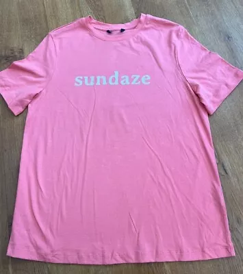 Buy Ex-M & S Watermelon 'Sundaze' Straight Crew Neck 100% Cotton T-Shirt- BNWOT • 5.50£